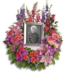 In Memoriam Wreath from McIntire Florist in Fulton, Missouri